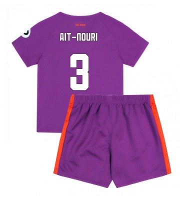 Wolves Rayan Ait-Nouri #3 Alternativní dres komplet pro Děti 2024-25 Krátkým Rukávem (+ Krátké kalhoty)